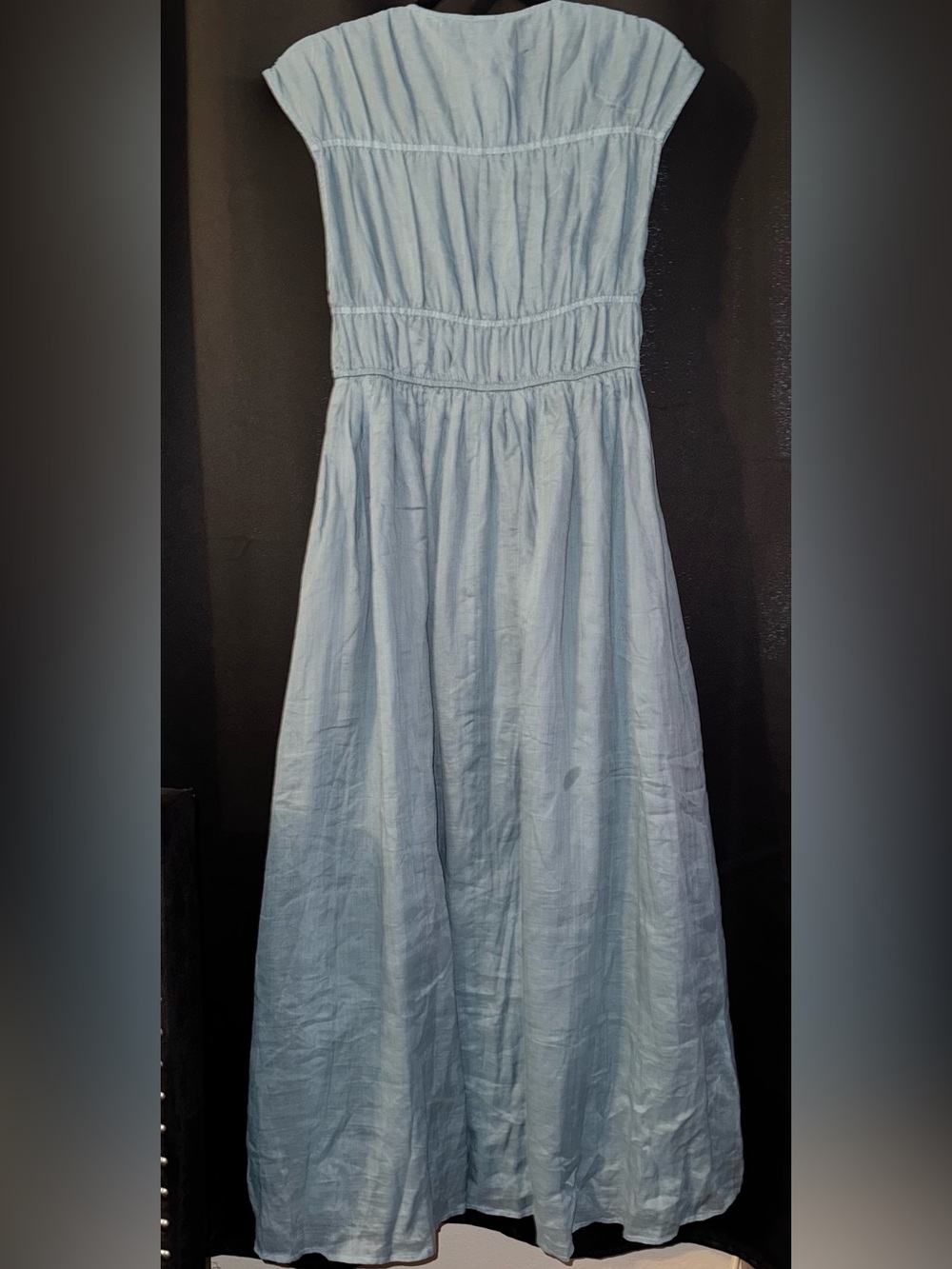 H&M premium drawstring detailed ramie dress - Picture 7 of 11
